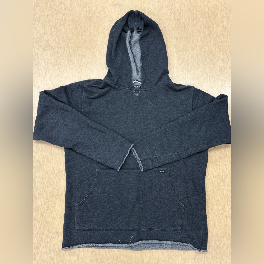 RVCA raw edge pullover hoodie